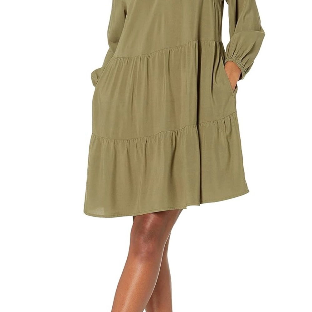 Caralyn Mirand The Drop Ruffle-Neck Tiered Mini Dress - Picture 6 of 9